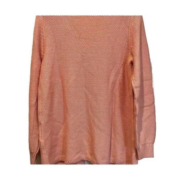 J.Jill Slub Knit One Button Peach Cardigan Small Sweater Office Casual Comfort - Picture 2 of 3